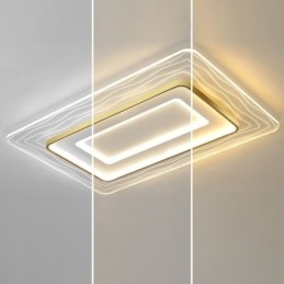 Rektangulær, Innfelt Minimalistisk Akryl Ultratynn Taklampe