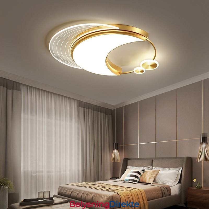 Dimbar Taklampe Moderne Innfelt Belysningsarmaturer Med Måneform 36W