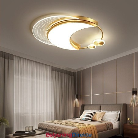 Dimbar Taklampe Moderne Innfelt Belysningsarmaturer Med Måneform 36W