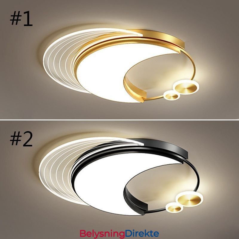 Dimbar Taklampe Moderne Innfelt Belysningsarmaturer Med Måneform 36W