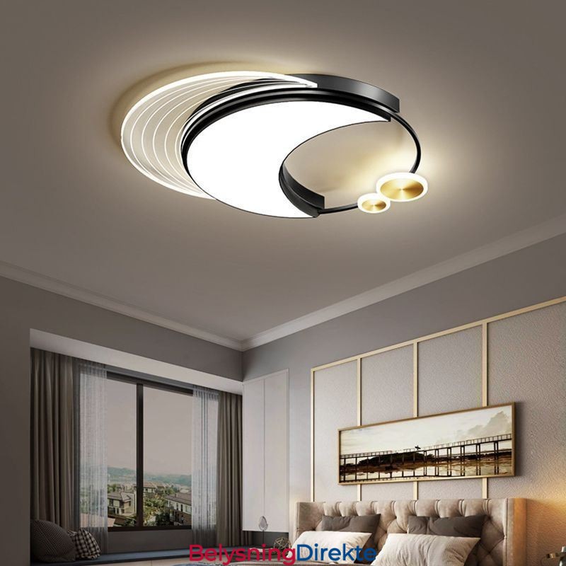 Dimbar Taklampe Moderne Innfelt Belysningsarmaturer Med Måneform 36W