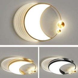 Dimbar Taklampe Moderne Innfelt Belysningsarmaturer Med Måneform 36W