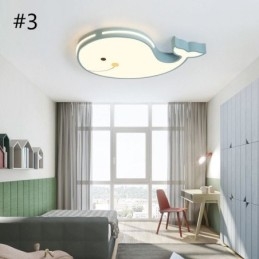 Delfinmønstret Dimbar Taklampe Kreativ Takarmatur For Barn