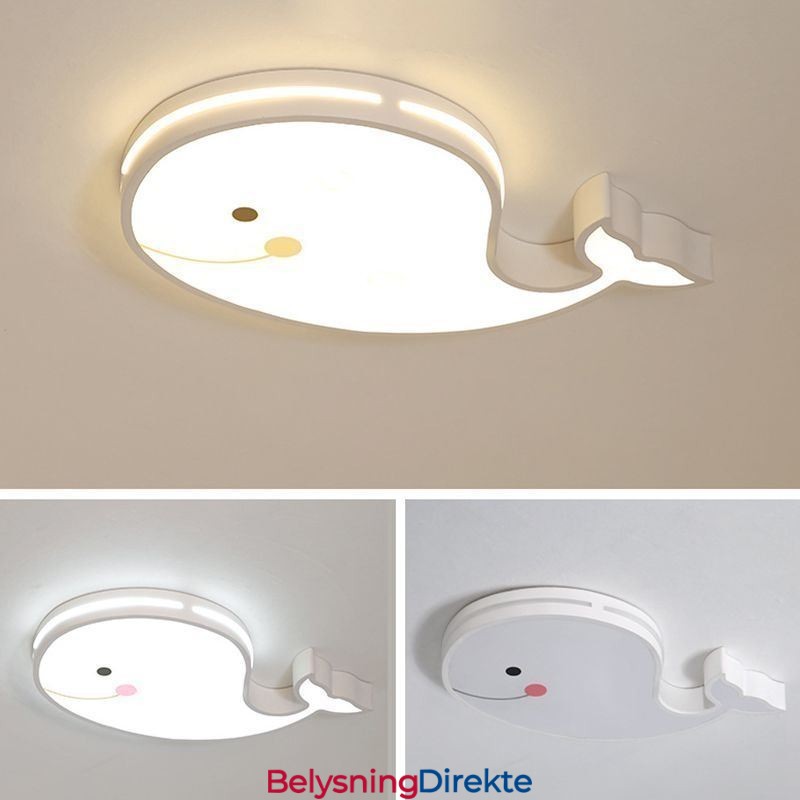 Delfinmønstret Dimbar Taklampe Kreativ Takarmatur For Barn
