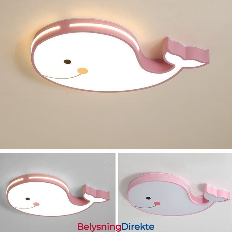 Delfinmønstret Dimbar Taklampe Kreativ Takarmatur For Barn