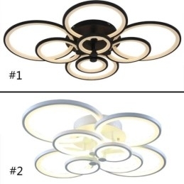 Dimmbar Taklampe Moderne Ringformet Taklampe For Innfelt Montering