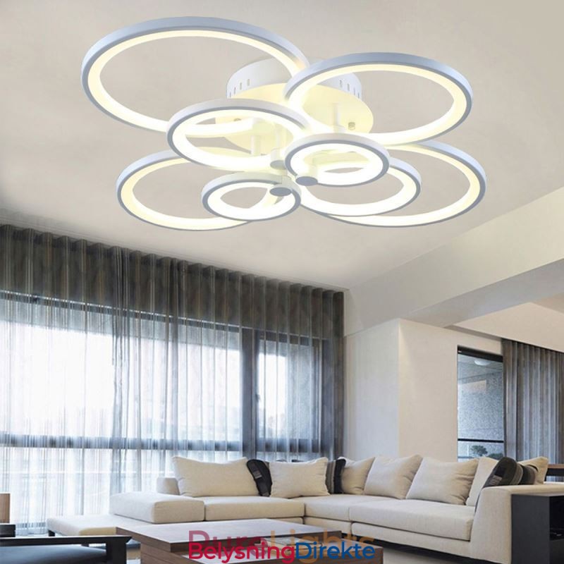 Dimmbar Taklampe Moderne Ringformet Taklampe For Innfelt Montering