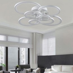 Dimmbar Taklampe Moderne Ringformet Taklampe For Innfelt Montering