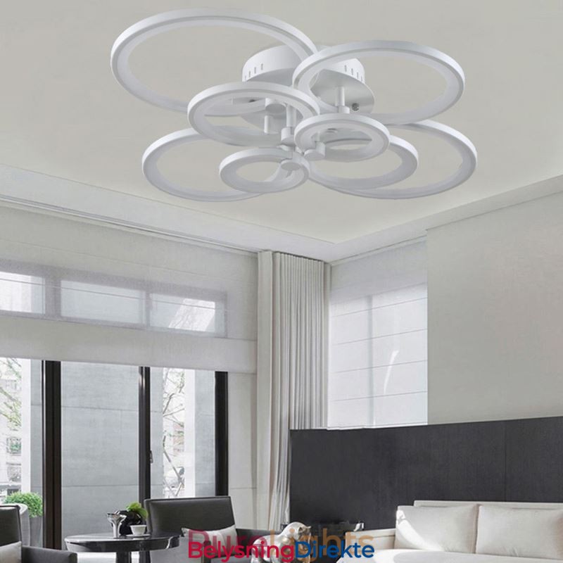 Dimmbar Taklampe Moderne Ringformet Taklampe For Innfelt Montering