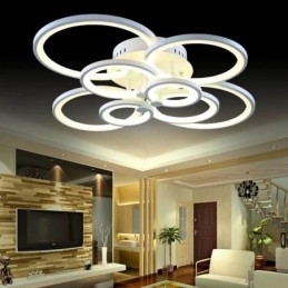 Dimmbar Taklampe Moderne Ringformet Taklampe For Innfelt Montering