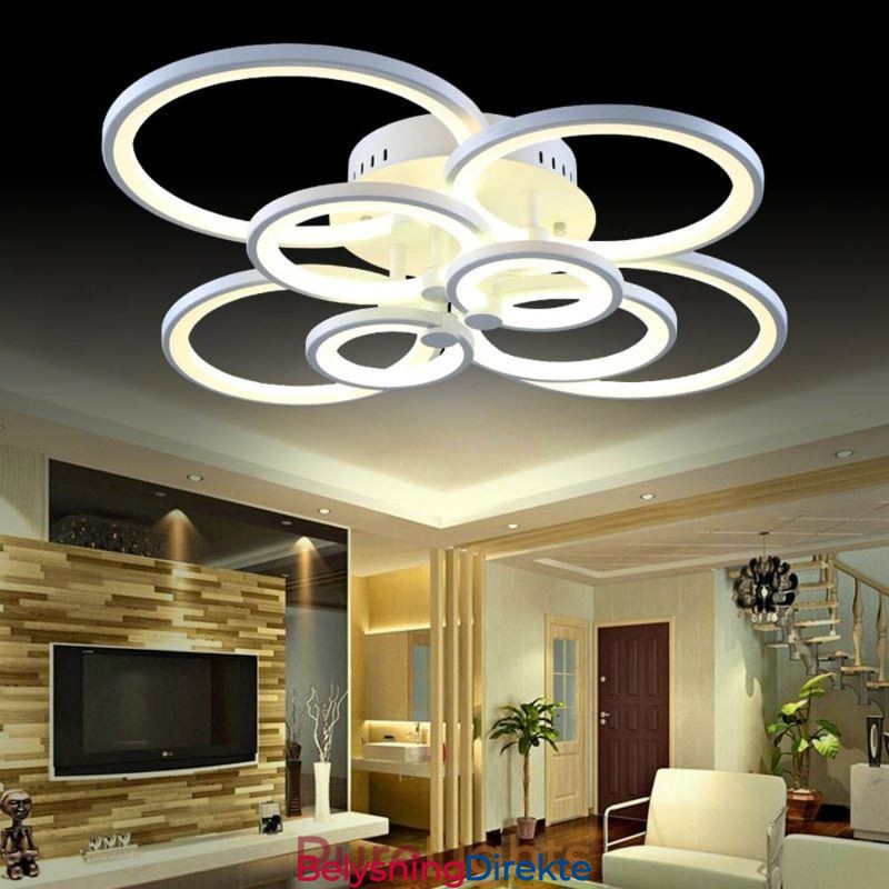 Dimmbar Taklampe Moderne Ringformet Taklampe For Innfelt Montering