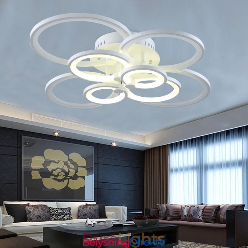 Dimmbar Taklampe Moderne Ringformet Taklampe For Innfelt Montering
