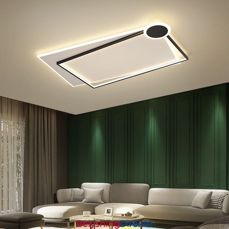 Minimalistisk Taklampe For Innfelt Montering