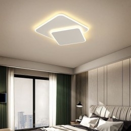 Innfelt Dobbel Firkantet Taklampe