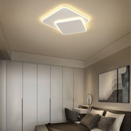 Innfelt Dobbel Firkantet Taklampe