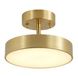 Mini Rund Taklampe I Gullkobber