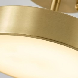 Mini Rund Taklampe I Gullkobber