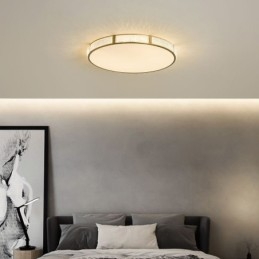 Innfelt Taklampe Runde Lysarmaturer Trefarget Dimming