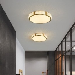 Innfelt Taklampe Runde Lysarmaturer Trefarget Dimming