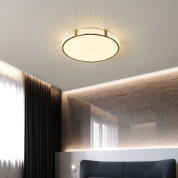 Innfelt Taklampe Runde Lysarmaturer Trefarget Dimming