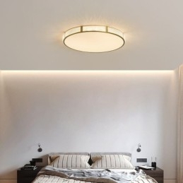 Innfelt Taklampe Runde Lysarmaturer Trefarget Dimming