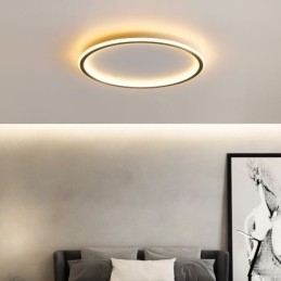 Innfelt Taklampe Runde Lysarmaturer Trefarget Dimming