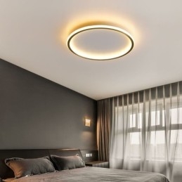 Innfelt Taklampe Runde Lysarmaturer Trefarget Dimming