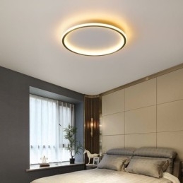Innfelt Taklampe Runde Lysarmaturer Trefarget Dimming