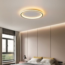 Innfelt Taklampe Runde Lysarmaturer Trefarget Dimming