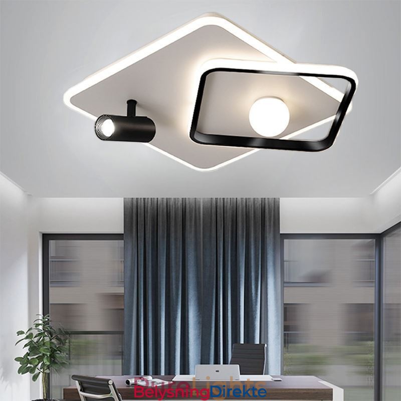 Innfelt Akryl Firkantet Taklampe Spotlight