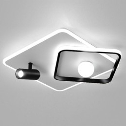 Innfelt Akryl Firkantet Taklampe Spotlight
