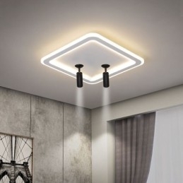 Firkantet, Innfelt Taklampe I Akryl