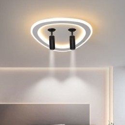Taklampe I Akryl, Trekantet, Innfelt Spotlight