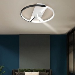Taklampe I Svart Og Hvit Akrylbelysningsspotlight