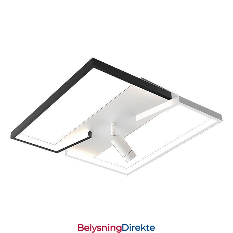 Taklampe I Svart Og Hvit Akrylbelysningsspotlight