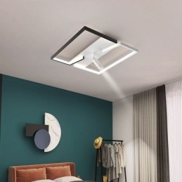 Taklampe I Svart Og Hvit Akrylbelysningsspotlight
