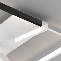 Taklampe I Svart Og Hvit Akrylbelysningsspotlight
