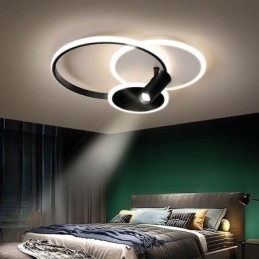 Kreativ Taklampe I Akryl Med Spotlight Og Innfelt Tak