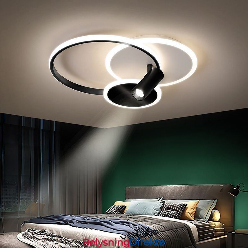 Kreativ Taklampe I Akryl Med Spotlight Og Innfelt Tak