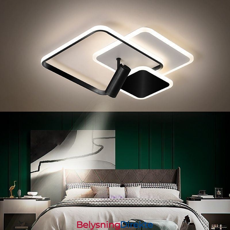 Kreativ Taklampe I Akryl Med Spotlight Og Innfelt Tak