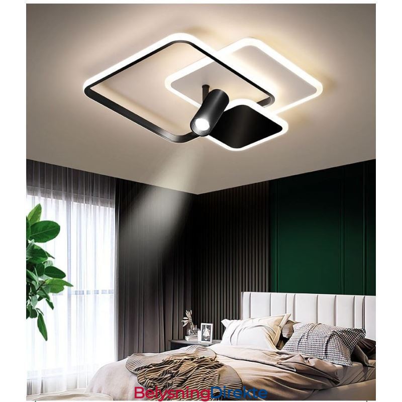 Kreativ Taklampe I Akryl Med Spotlight Og Innfelt Tak
