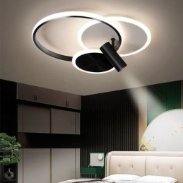 Kreativ Taklampe I Akryl Med Spotlight Og Innfelt Tak