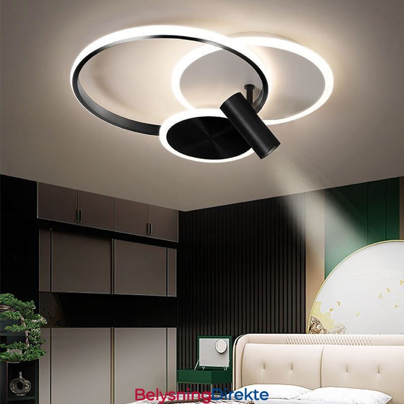 Kreativ Taklampe I Akryl Med Spotlight Og Innfelt Tak