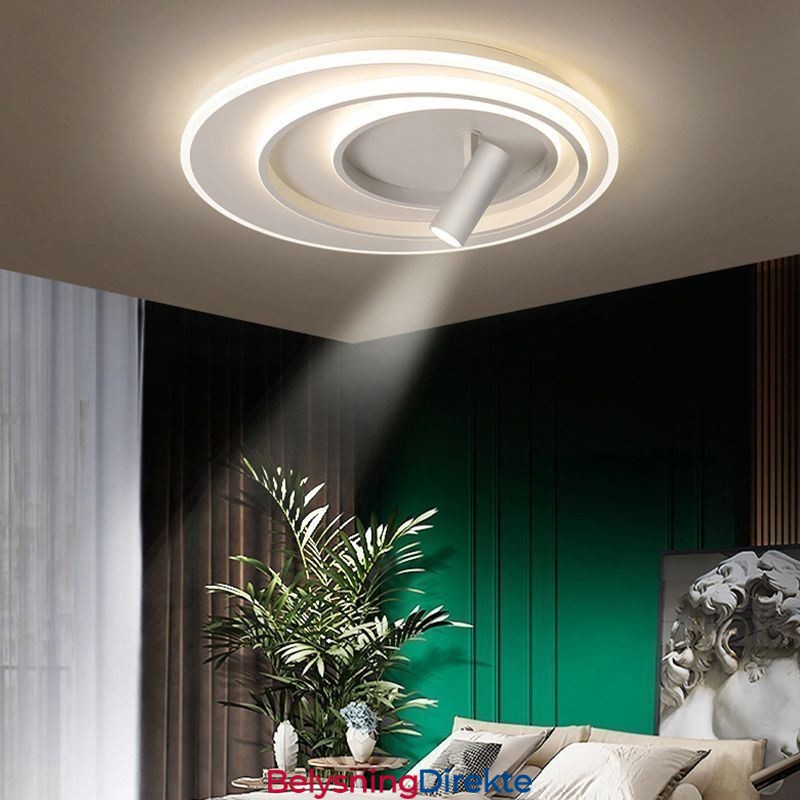 Kreativ Taklampe I Akryl Med Spotlight Og Innfelt Montering