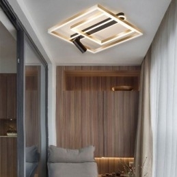 Minimalistisk Akryl Taklampe I Innfelt Form