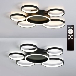 6-Ringers Akryl Innfelt Moderne Taklampe