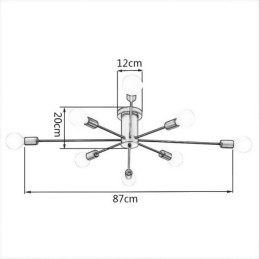 Magic Bean Innfelt Taklampe Dekorativ Lampe