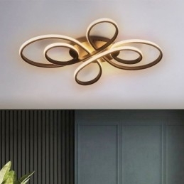 Moderne Kinesisk Knute Innfelt Taklampe