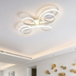Moderne Kinesisk Knute Innfelt Taklampe