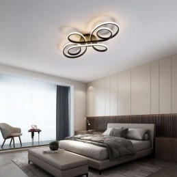 Moderne Kinesisk Knute Innfelt Taklampe